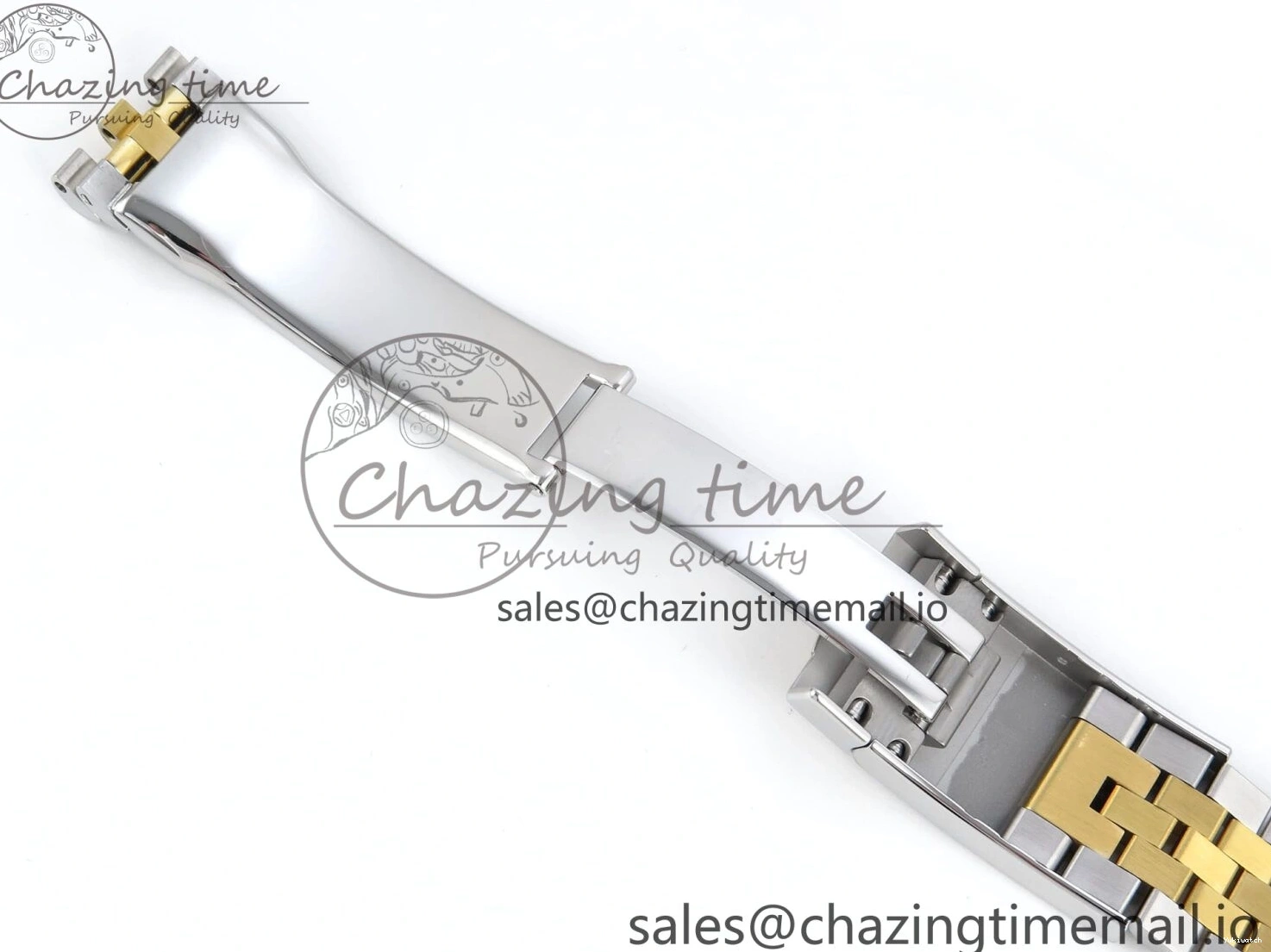 Best Stick YG 126233 EWEF SS on Textured Jubilee A3235 Bracelet 36 Marker YG Edition DateJust Dial 0510